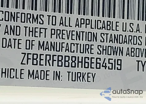 2017 Ram Promaster City Tradesman Slt из США, поврежденный, VIN ZFBERFBB8H6E64519
